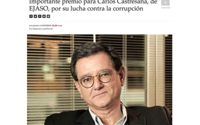 Importante premio para Carlos Castresana, de EJASO ETL GLOBAL, por su lucha contra la corrupción. – Julio 2016
