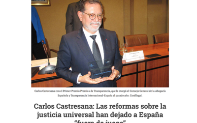 Carlos Castresana: Las reformas sobre la justicia universal han dejado a España » fuera de juego». – Abril 2017