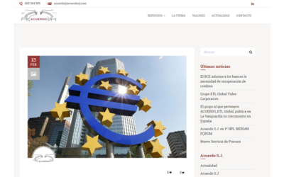 ‘El BCE informa a los bancos sobre la recuperación de créditos’