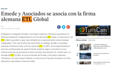 Emede y Asociados se asocia con la firma alemana ETL Global – Febrero 2018