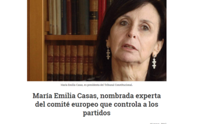 María Emilia Casas, nombrada experta del comité europeo que controla a los partidos. – Mayo 2017