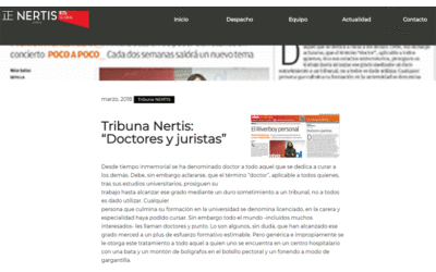 Tribuna Nertis: “Doctores y juristas” – Marzo 2018