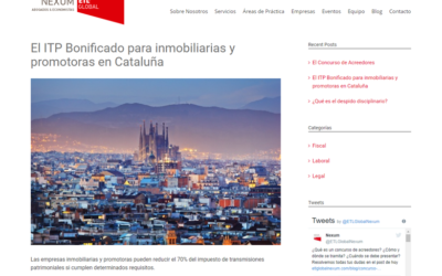 El ITP Bonificado para inmobiliarias y promotoras de Cataluña – Marzo 2018