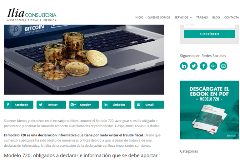 El Modelo 720 y las Criptomonedas