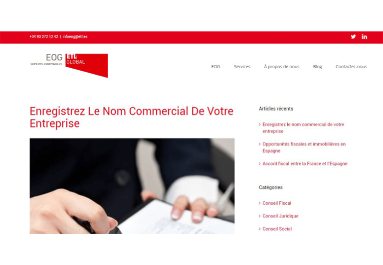 Enregistrez le nom commercial de votre entreprise