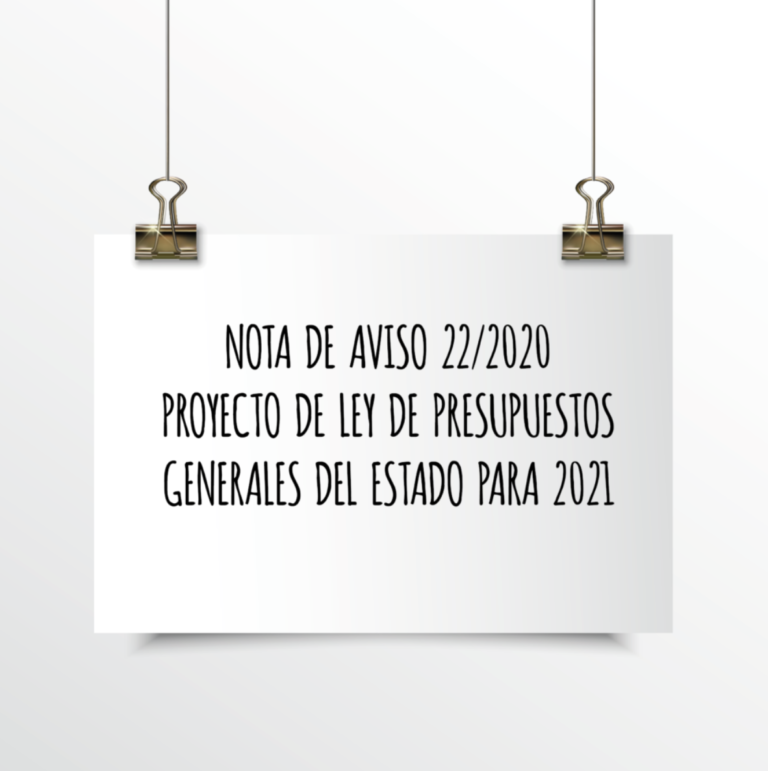 EMEDE ETL Global: Proyecto de ley de presupuestos generales del Estado para 2021