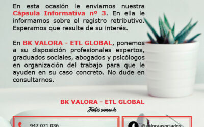 BK Valora ETL Global: Registro Retributivo, Real Decreto 902/2020, de 13 de octubre