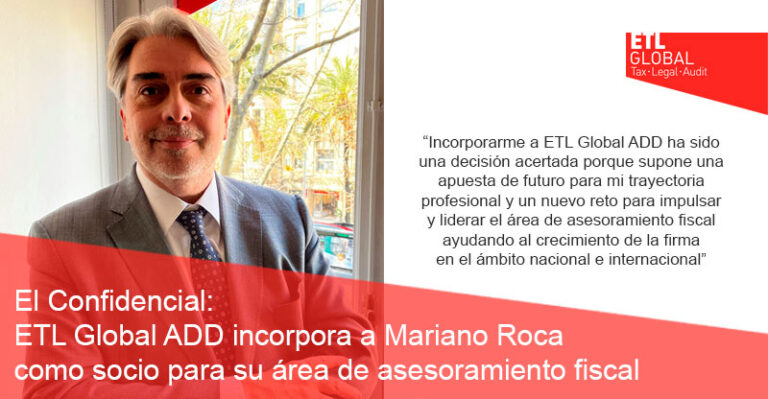 NOTICIA: ETL Global ADD incorpora a Mariano Roca