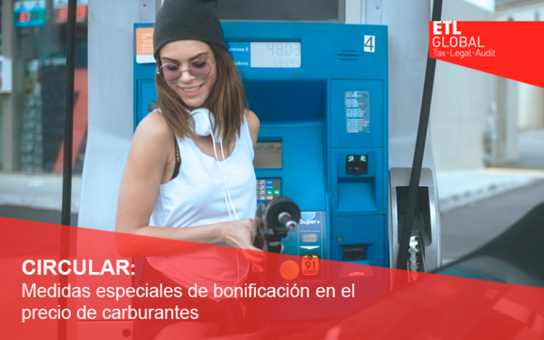 Medidas especiales de bonificación en el precio de carburantes