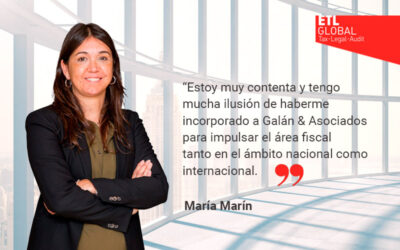 Galán & Asociados incorpora a la experta en fiscalidad María Marín a su departamento tributario