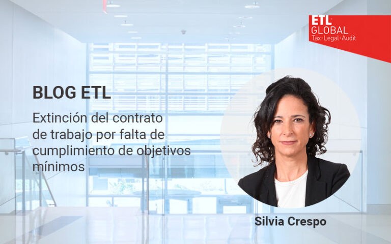 Extinción del contrato de trabajo por falta de cumplimiento de objetivos mínimos