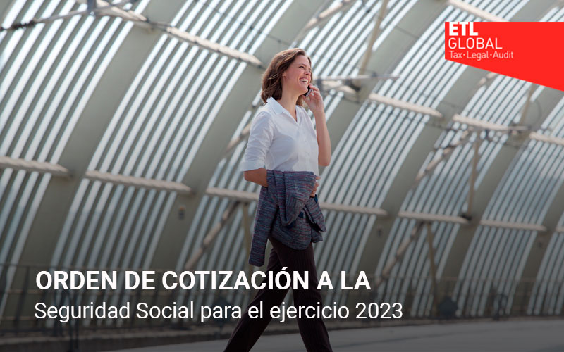 Orden de cotización a la Seguridad Social para el ejercicio 2023