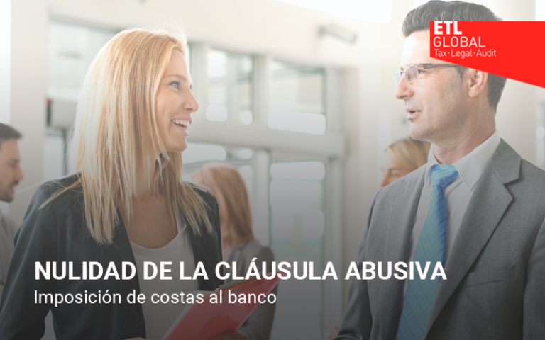 Nulidad de la cláusula abusiva. Imposición de costas al banco