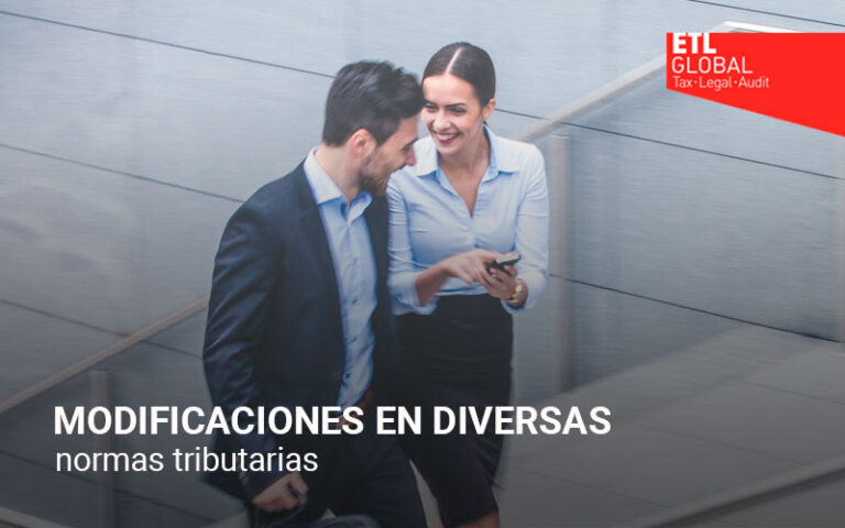 Modificaciones en diversas normas tributarias