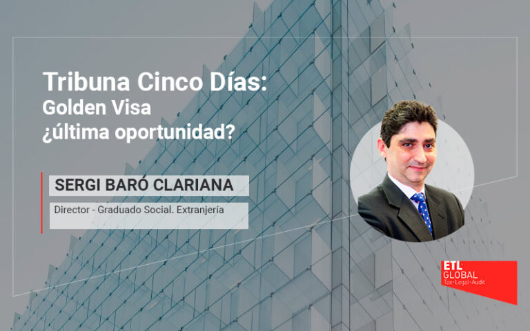 GOLDEN VISA ¿ÚLTIMA OPORTUNIDAD?