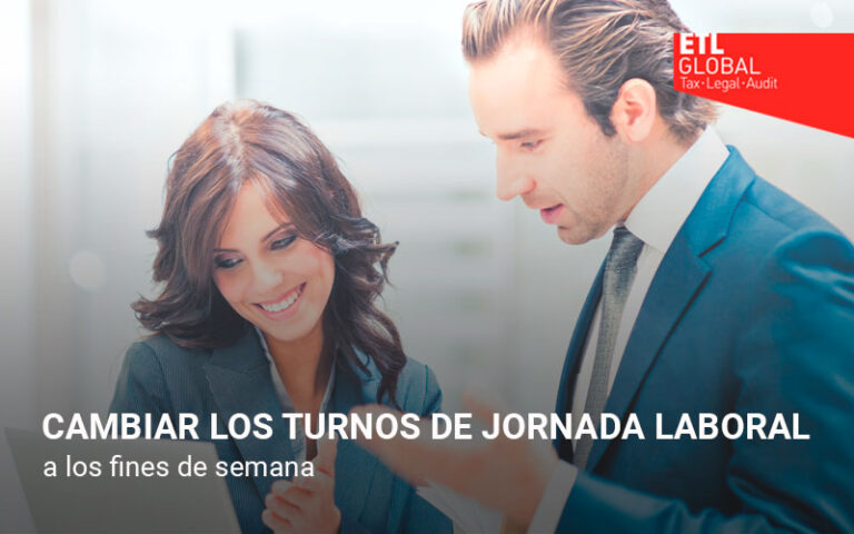 Cambiar los turnos de jornada laboral a los fines de semana