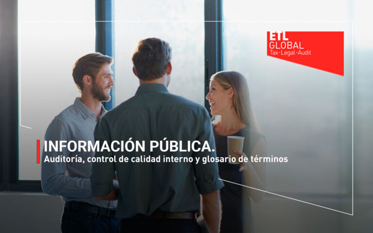 Información pública. Auditoría, control de calidad interno y glosario de términos