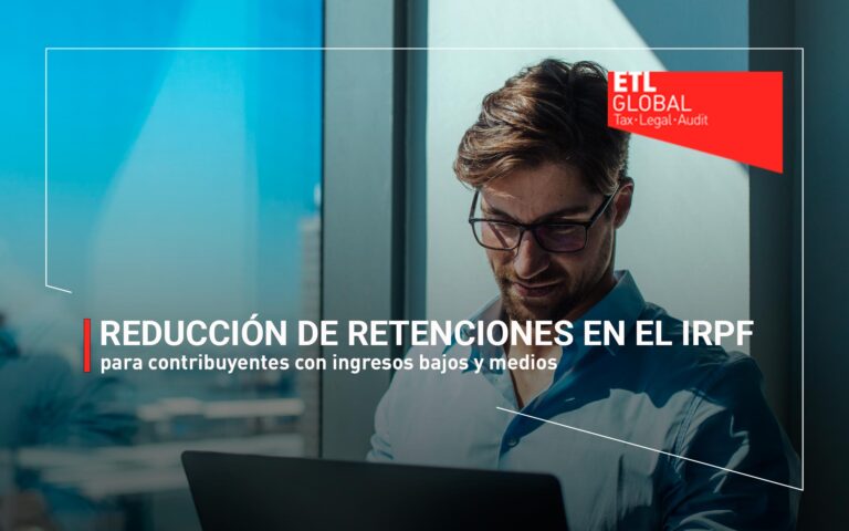 Reducción de retenciones en el IRPF para contribuyentes con ingresos bajos y medios