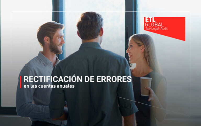 Rectificación de errores en las cuentas anuales